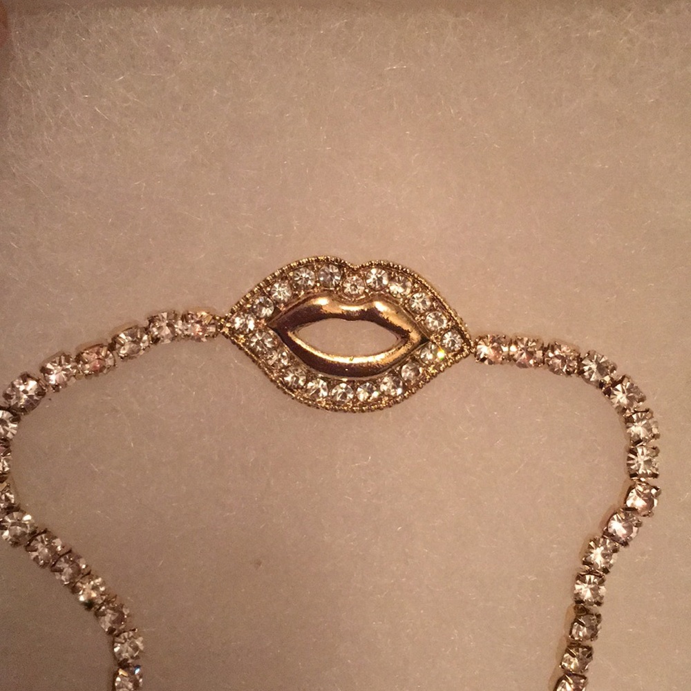 Gold Tone Cubic Tennis Bracelet - Picture 4 of 6